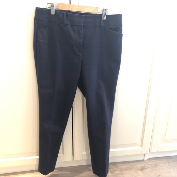 Ann Taylor LOFT Skinny Ankle Pants in Navy - Picture 6 of 9